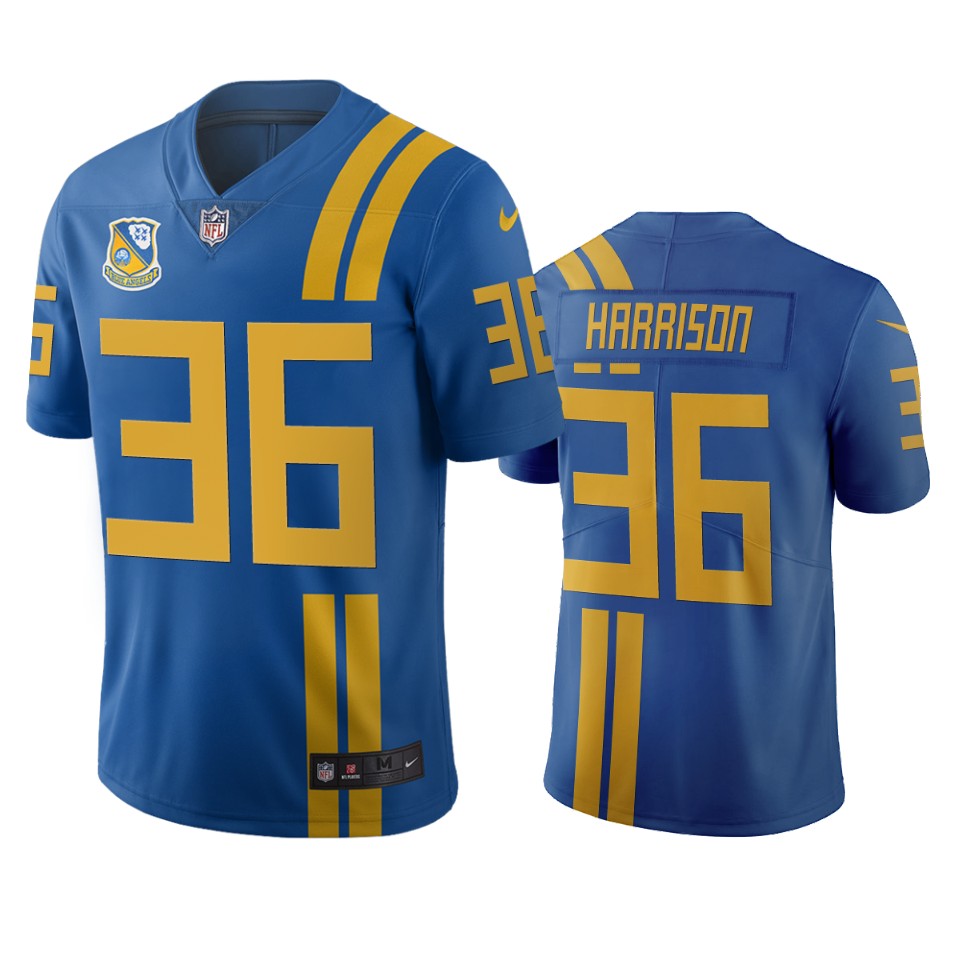 Men Nike Jacksonville Jaguars #36 Ronnie Harrison Royal Vapor Limited City Edition NFL Jersey